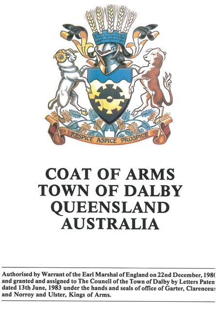 Coat of Arms for the town of  Dalby, 1983