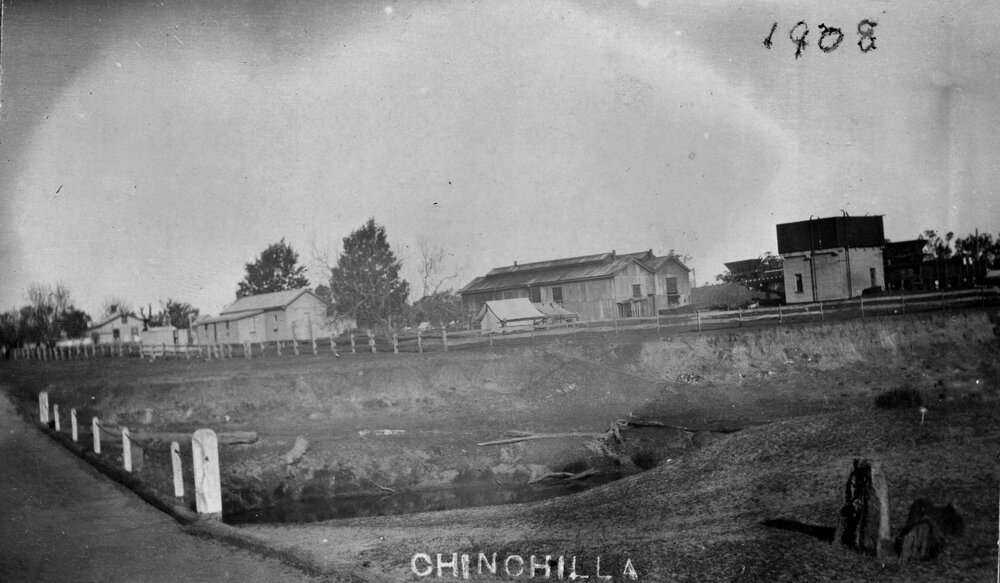 Railway buildings at Chinchilla, 1908