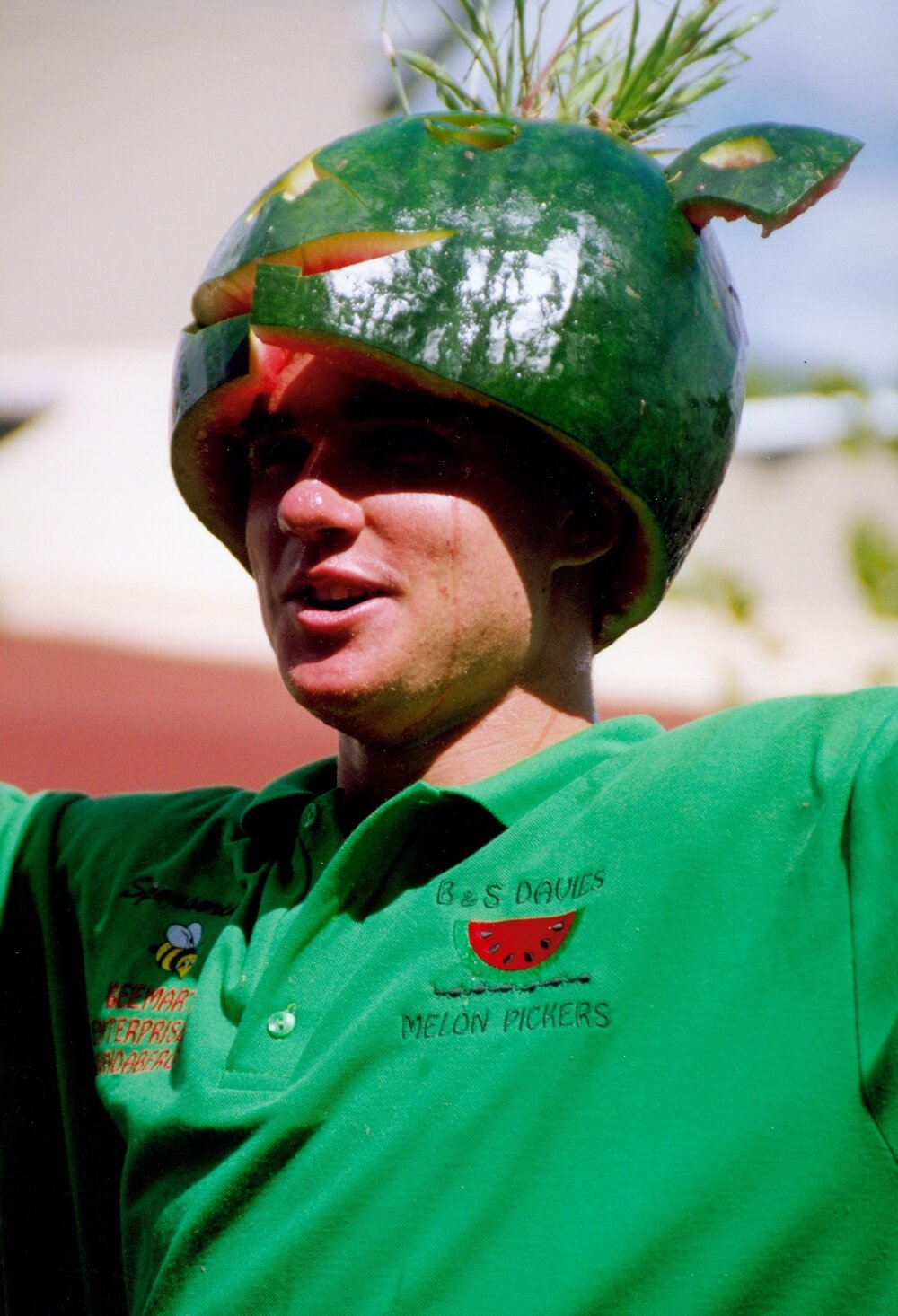 Melonhead entry in the Chinchilla Melon Festival, 2001