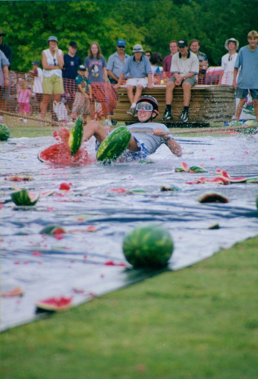 Melon Skiing at the Chinchilla Melon Festival, 2001