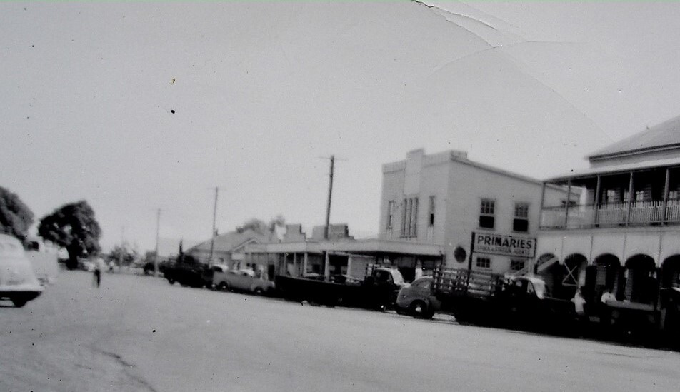 Street view of George Street, Jandowae, circa 1950