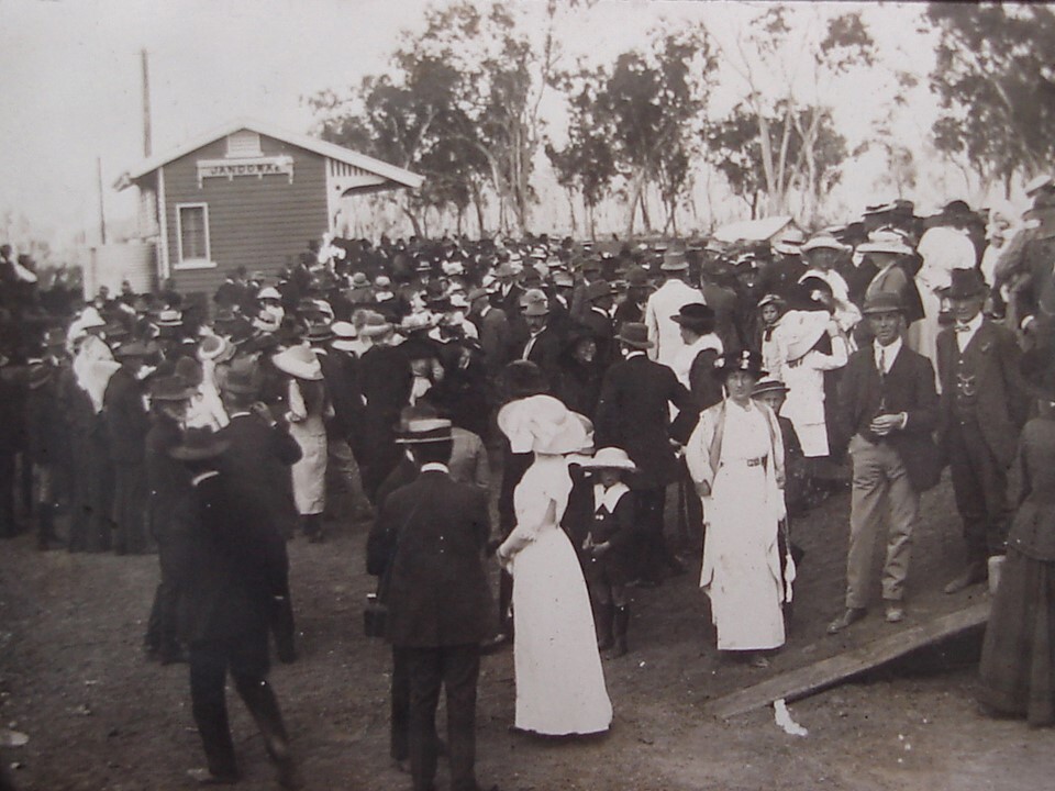 Opening of the railway at Jandowae, 1914