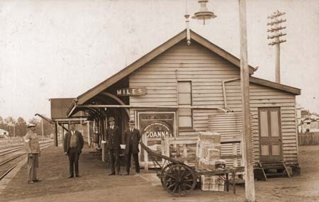 Miles Railway Station, circa 1910