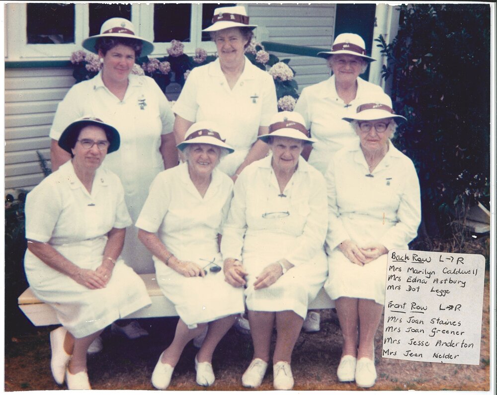 Members of Bell &amp; District Memorial Bowls Club, circa 1980s