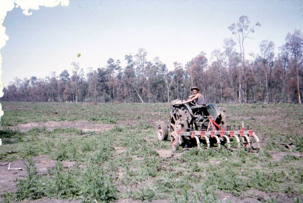 Tractor work on Warrowa, Moonie, circa 1960s