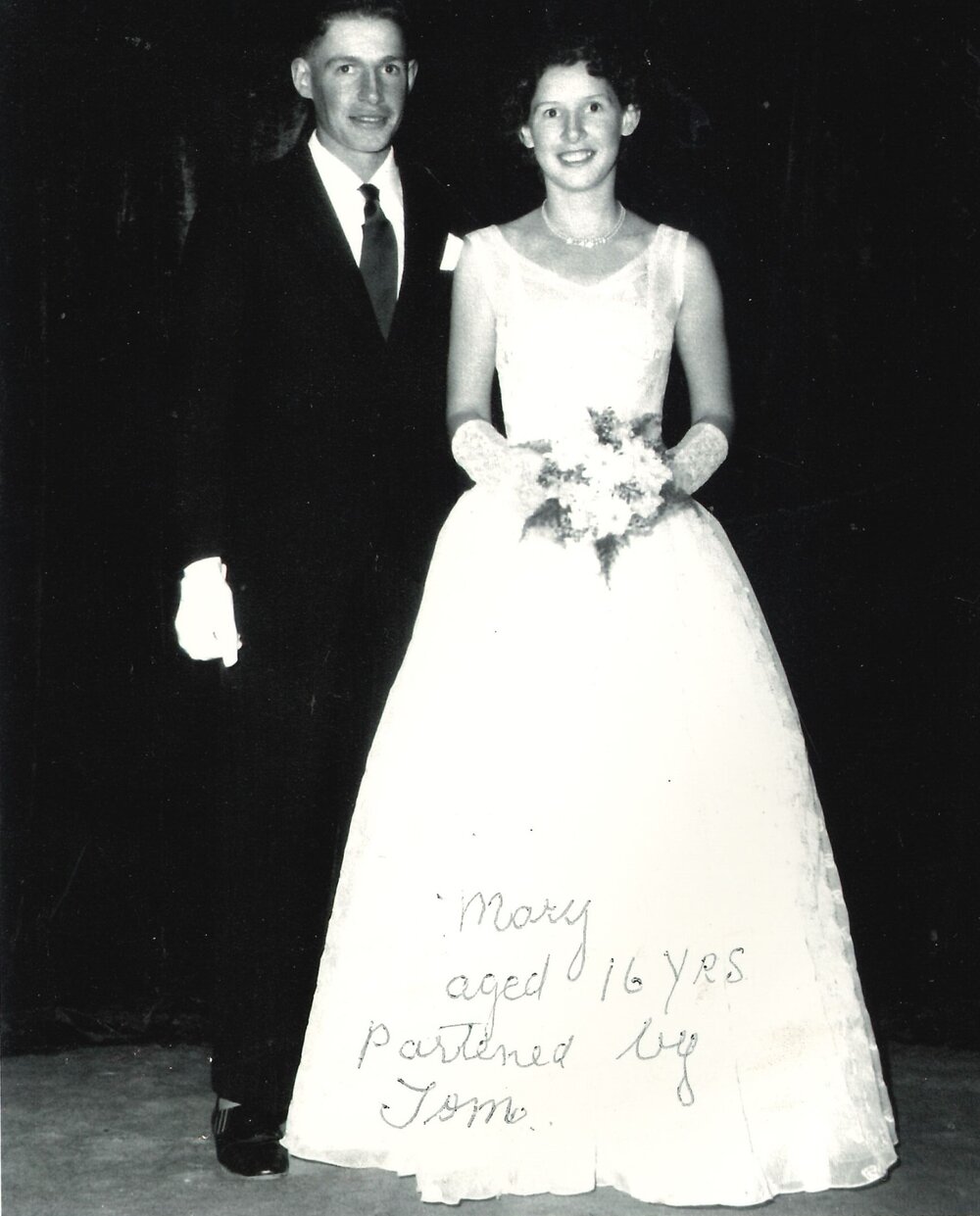 Tom &amp; Mary McNamara going to the Meandarra Debutante Ball, 1956