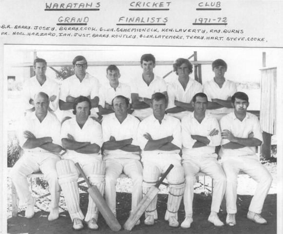 Waratahs Cricket Club, Dalby, 1971-1972