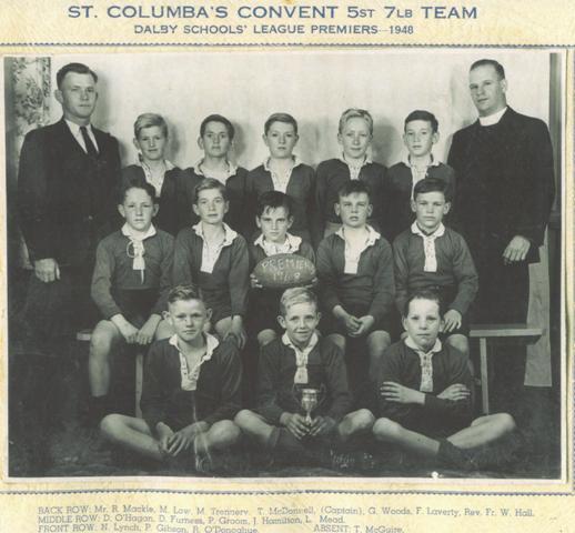 St. Columba's Convent School, Dalby Schools League Premiers, 1948