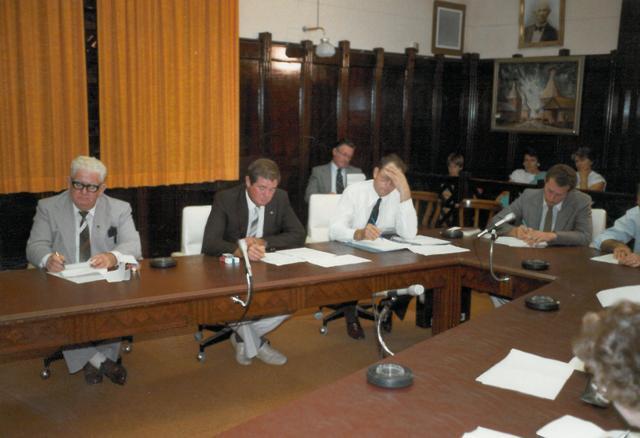 Council meeting, Dalby Town Council, circa 1982