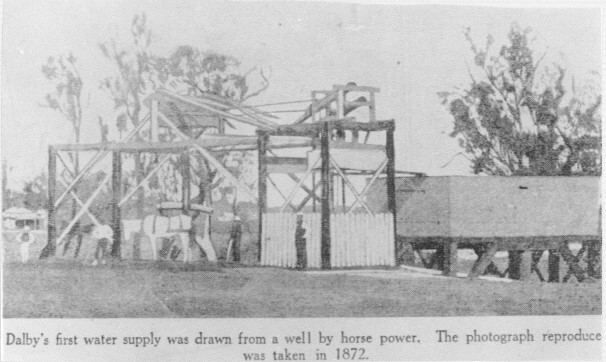Dalby's first water supply, 1872