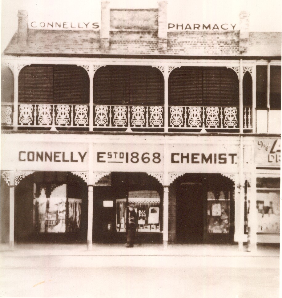 Connelly's Pharmacy, Dalby, circa 1920s