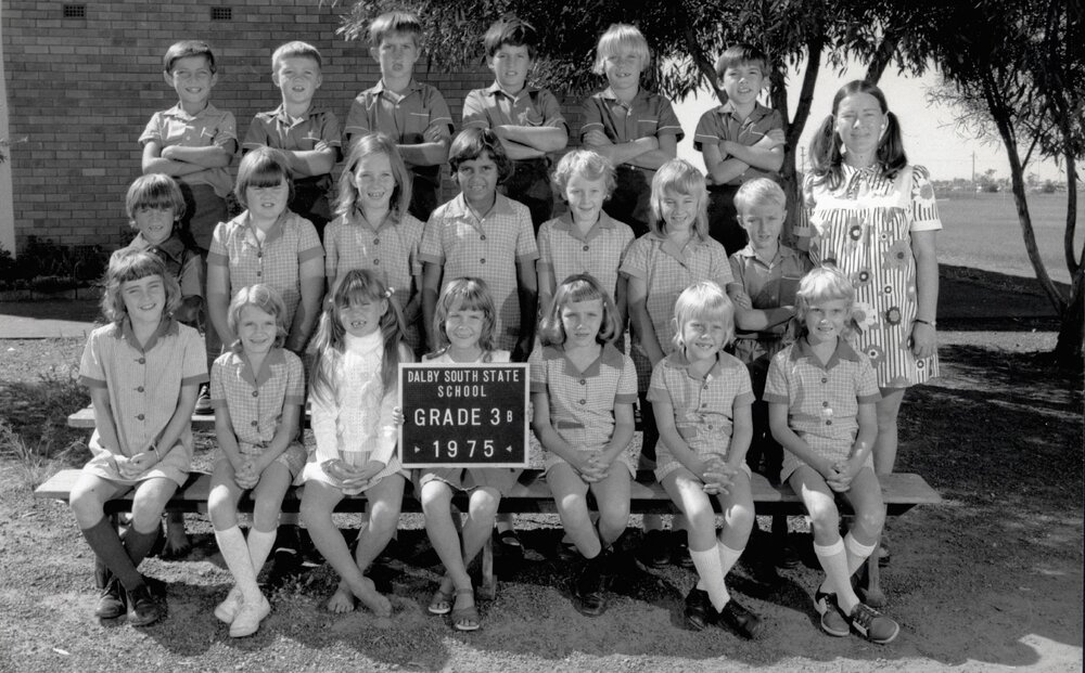 Students in Grade 3B at Dalby South State School, 1975