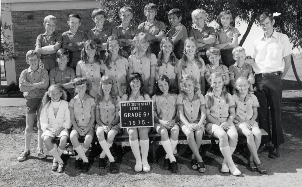 Students in Grade 6A at Dalby South State School, 1975
