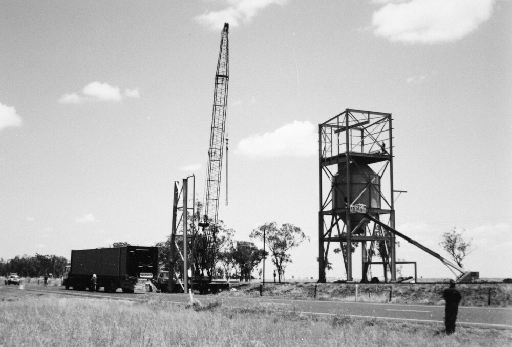 Macalister Coal Loading Facility under construction, circa 1994