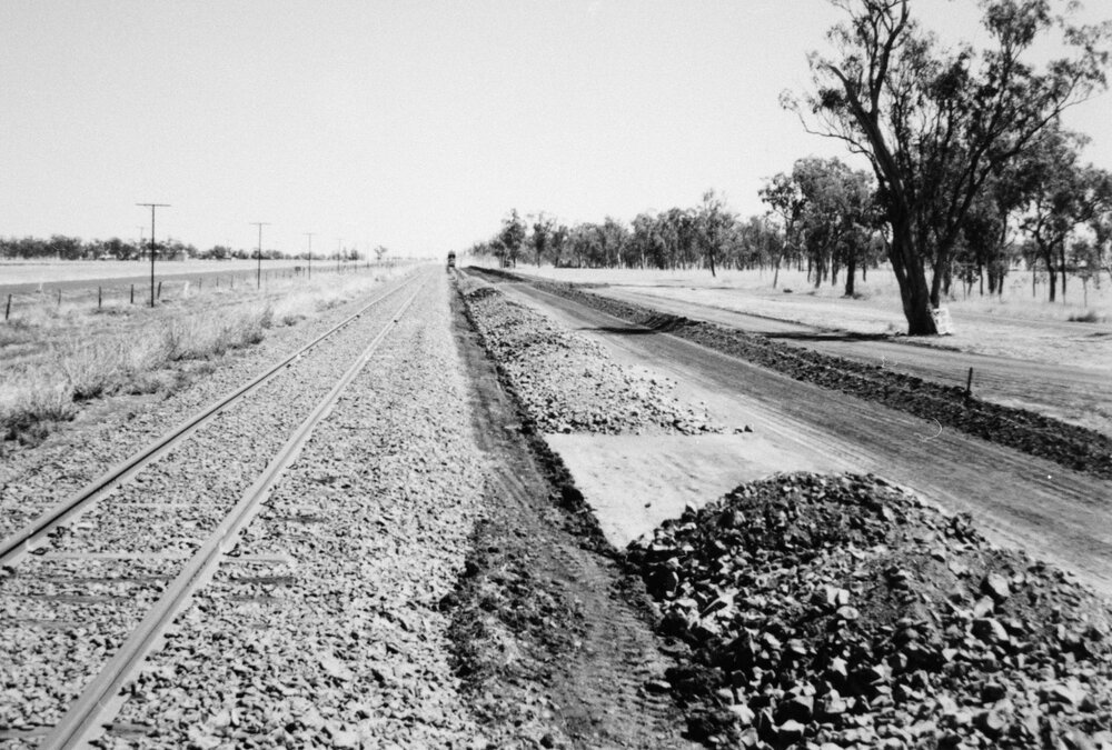 Rail lines at Macalister Coal Loading Facility, circa 1994