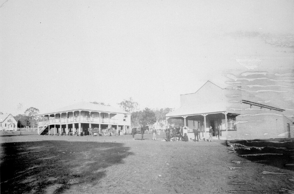 Home &amp; store owned by Hugh Downes, Bell, circa 1912