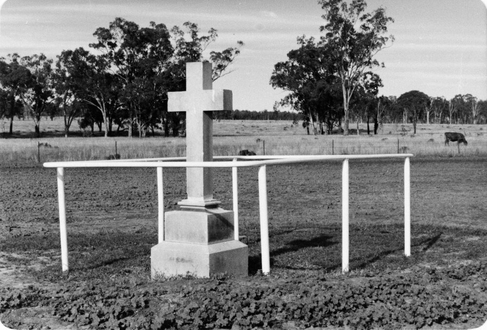 Grave of Edward Bassingthwaighte on Jinghi Jinghi, circa 1950s