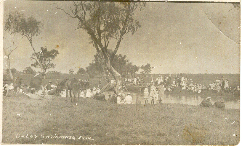 Myall Creek Swimming Pool, Dalby, circa 1900