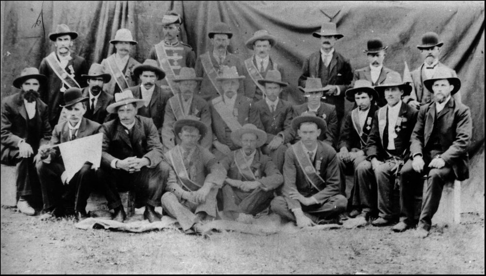Chinchilla Oddfellows' Lodge members, circa 1910
