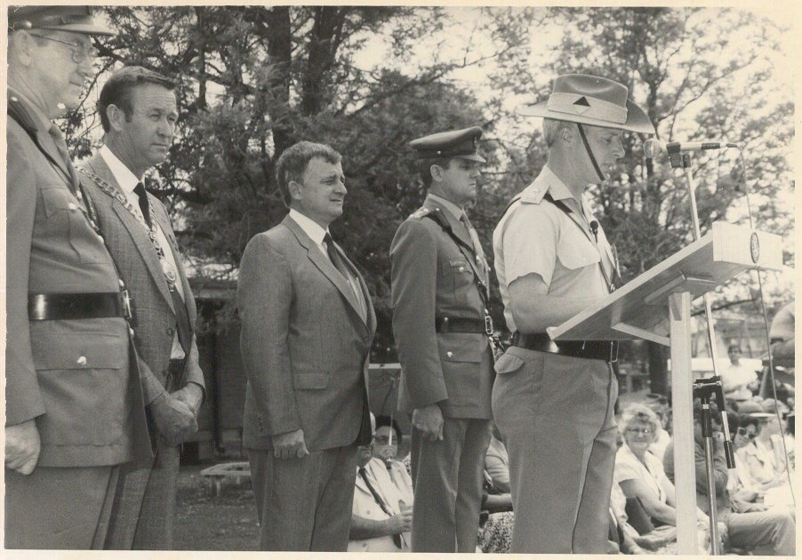 Official party at the Freedom of the Town, Dalby, 1988