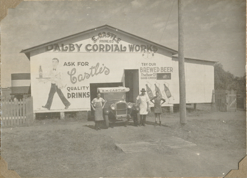 Dalby Cordial Works, circa 1932