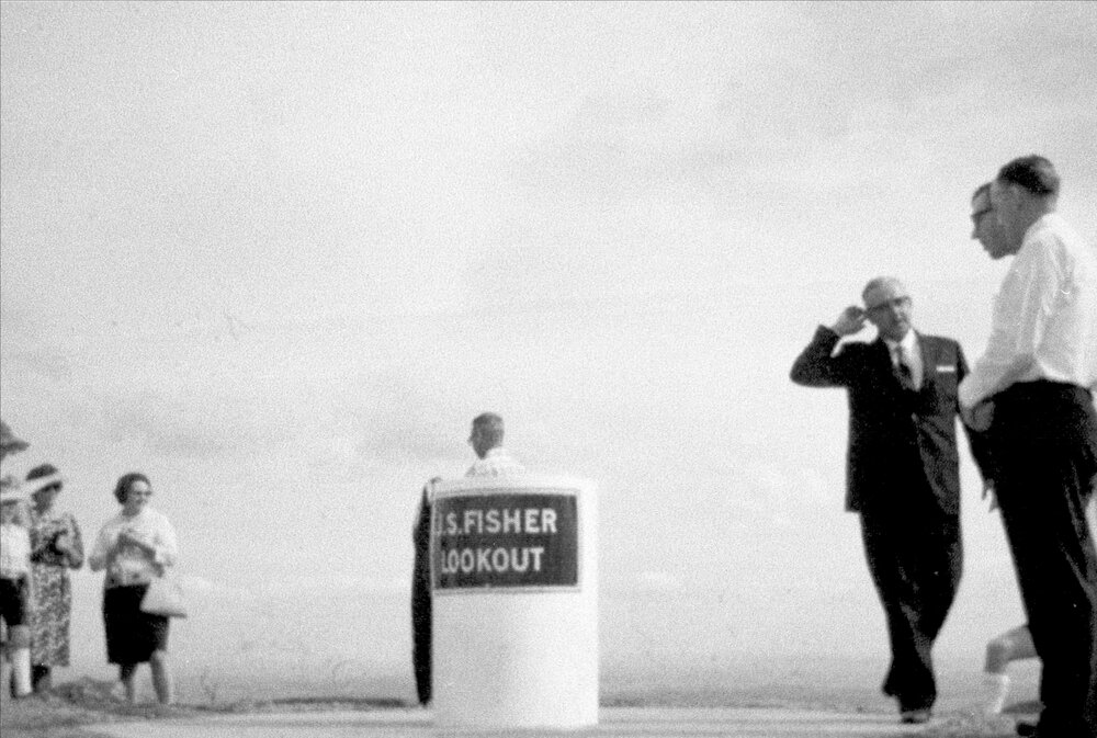 Opening of J. S. Fisher Lookout, Mowbullan, circa 1960s