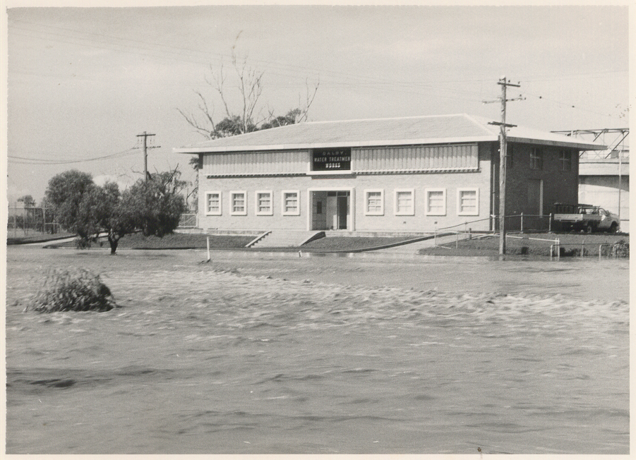 Flooding at the Dalby Water Treatment Works, 1988