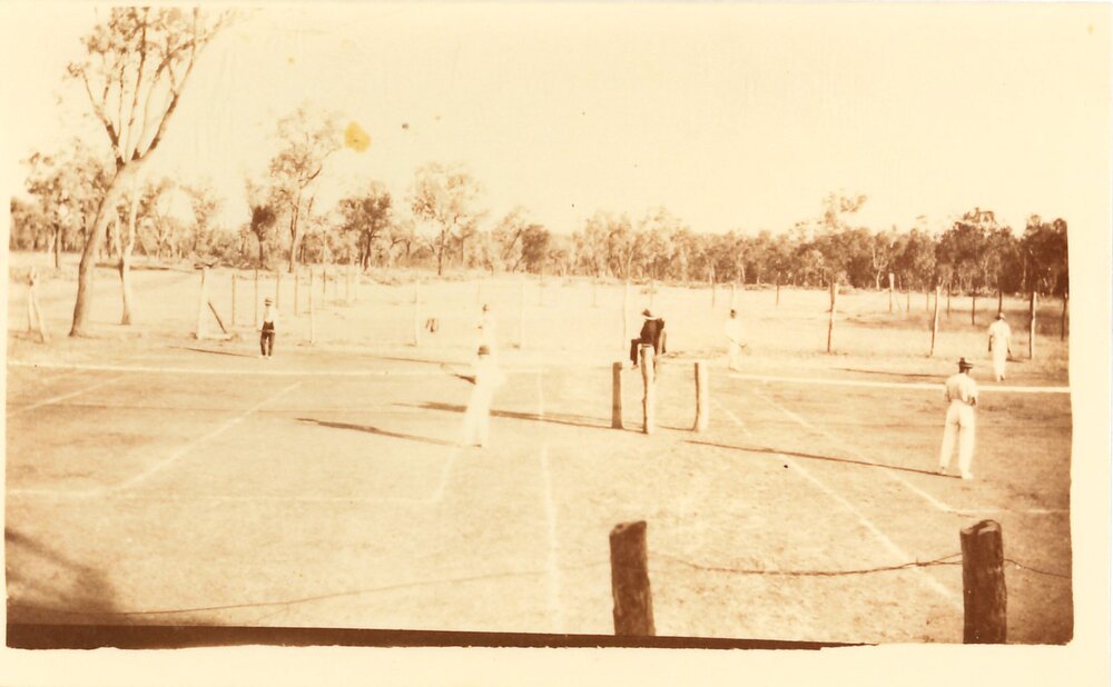 Games of tennis at Undulla, circa 1940s