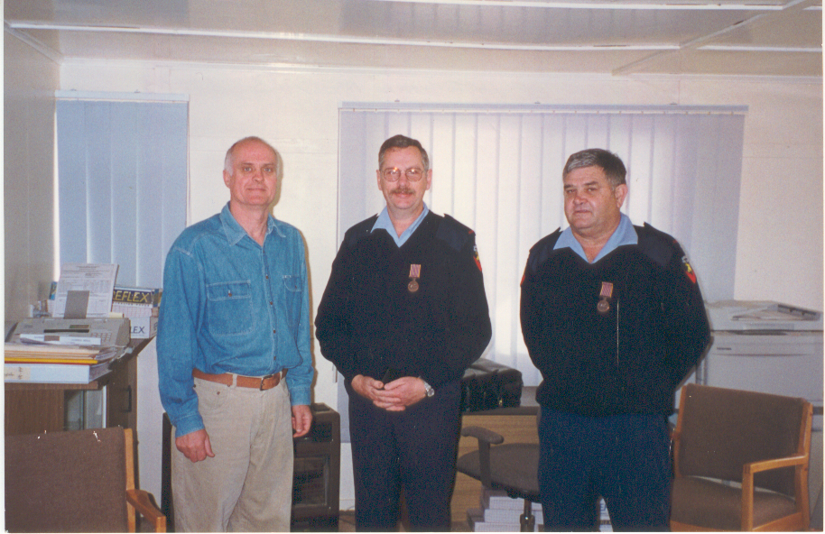 Dalby Fire Brigade National Medal presentation, 1998