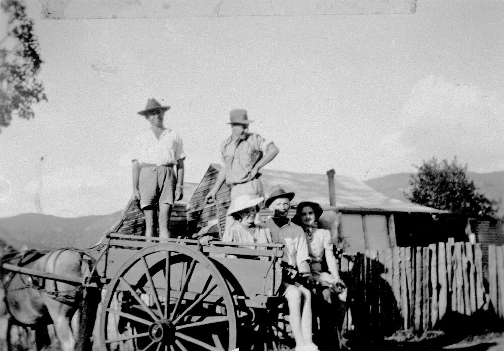 Group in a cart, no location, no date