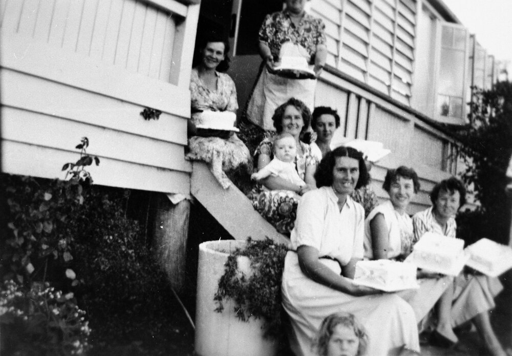 Ladies with cakes, no location, no date