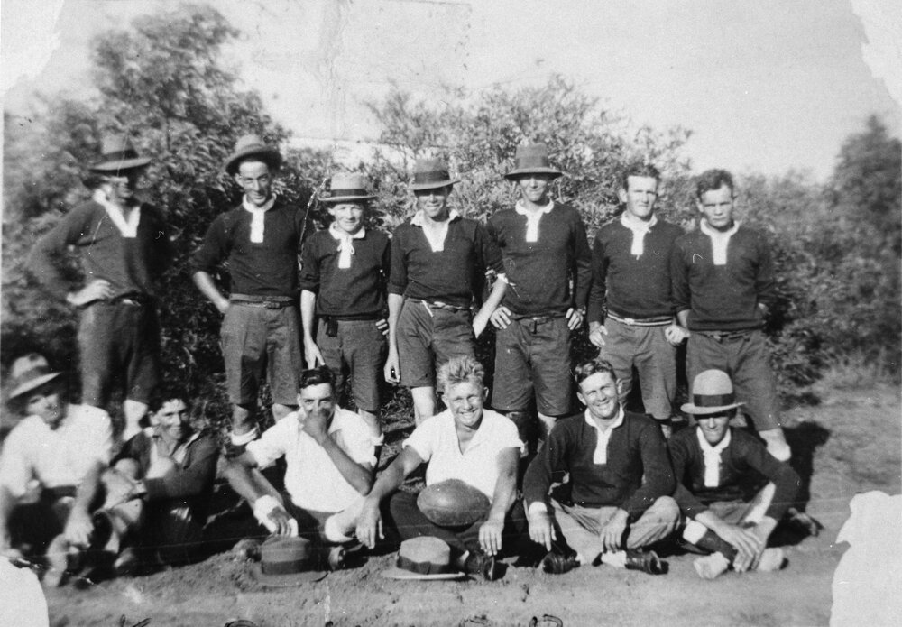 Unknown football team, no location, no date