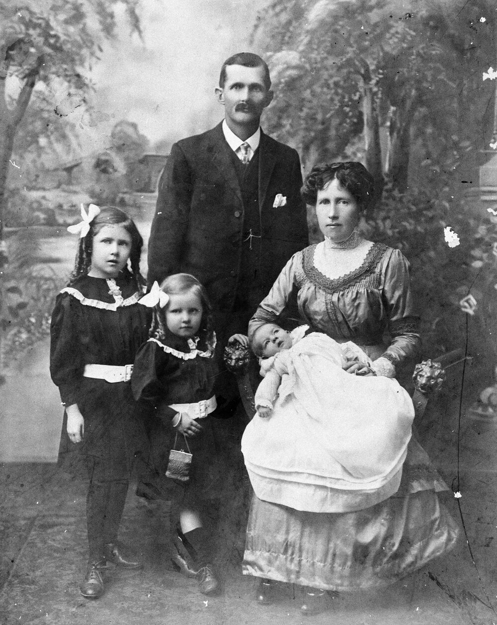 Wunsch family portrait, Tuckerang, 1912