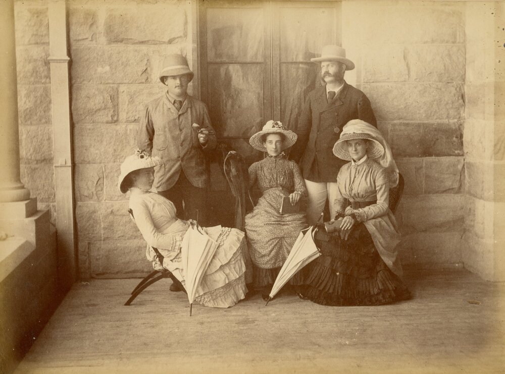Group portrait at Jimbour House, 1882