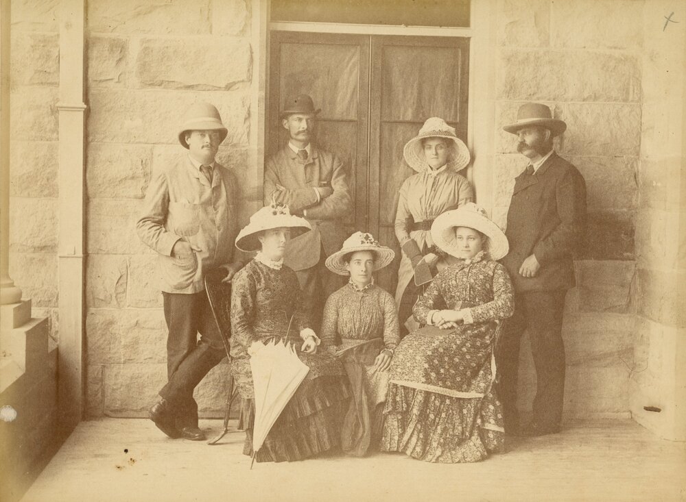 Group portrait at Jimbour House, 1882