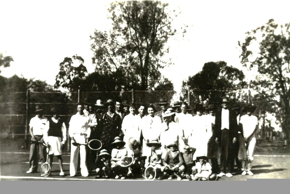 Belle Nette Tennis Club, Warra, circa 1938