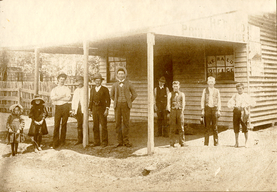The Dalby Herald office, circa 1910