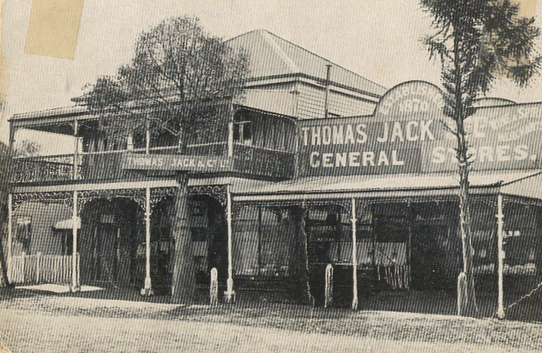 First premises of Thomas Jack &amp; Co. Ltd., Dalby, circa 1908