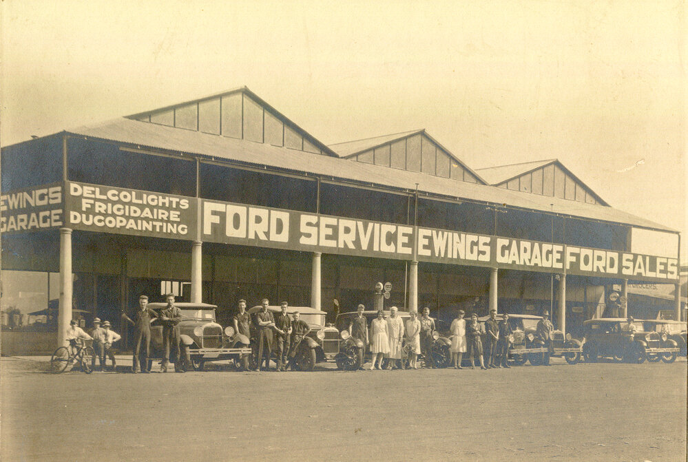 Renovations completed on Ewing's Garage, Dalby, circa 1928