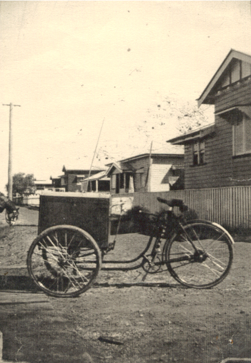 Delivery tricycle in Dalby, 1935