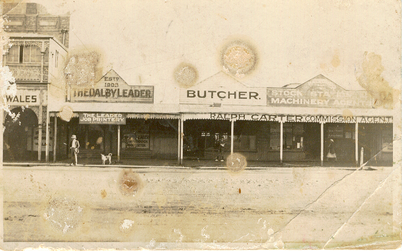 Cunningham Street businesses, Dalby, 1915