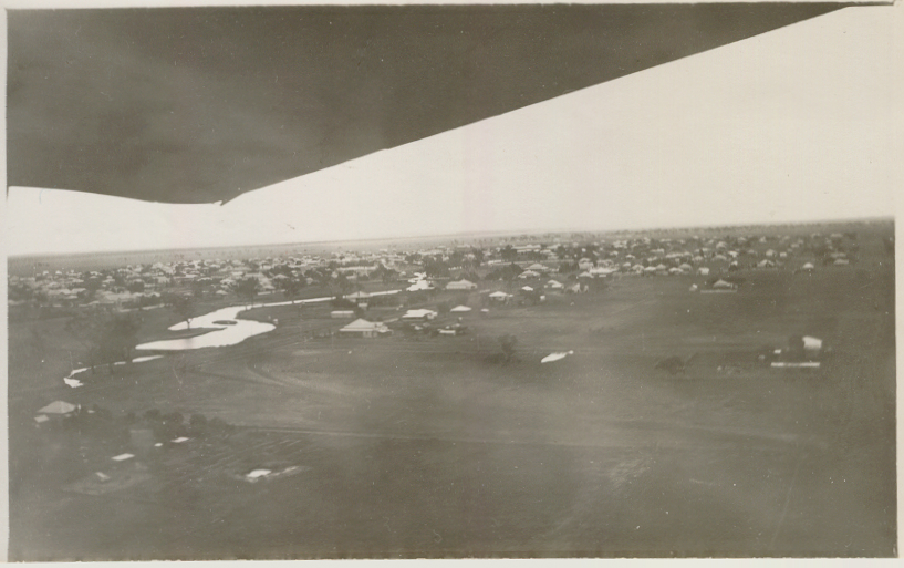 Aerial view of Myall Creek, Dalby, 1931