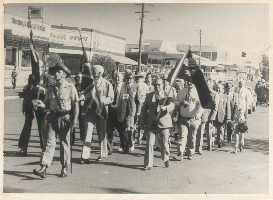 Anzac Day march, Dalby, 1988