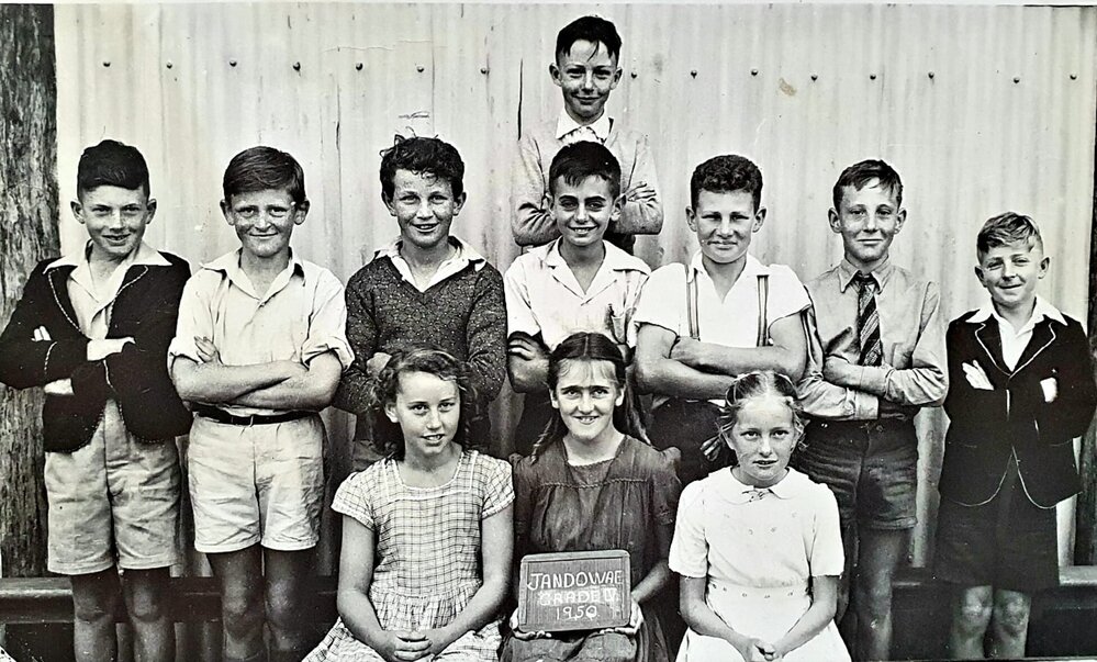 Students in Grade 4 at Jandowae State School, 1950