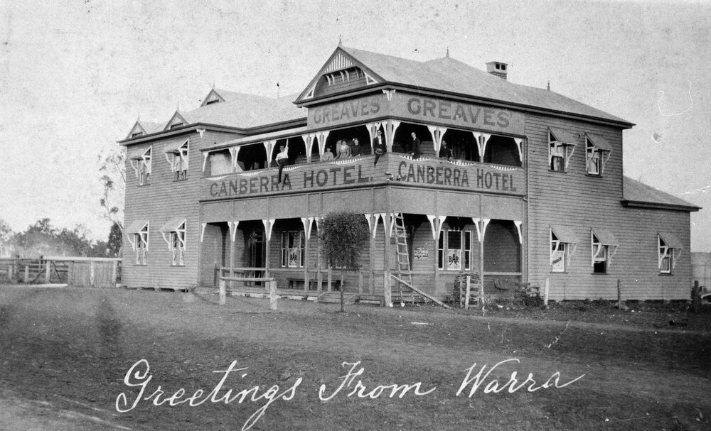 Canberra Hotel, Warra, 1913