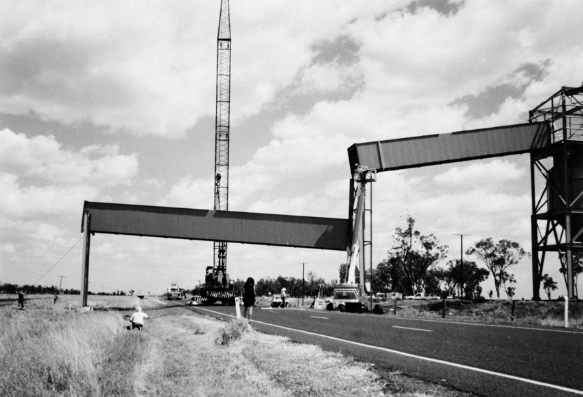 Construction at the Macalister Coal Loading Facility, circa 1994