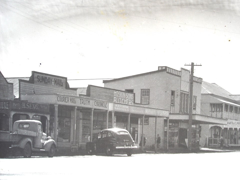 Street view of George Street, Jandowae, circa 1940s