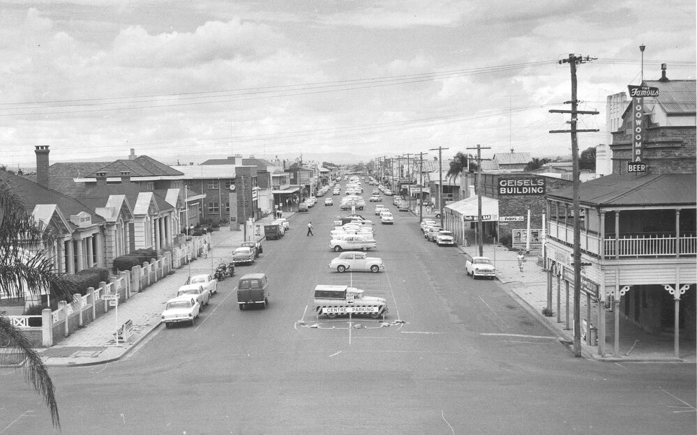 A view of Cunningham Street, Dalby, 1963