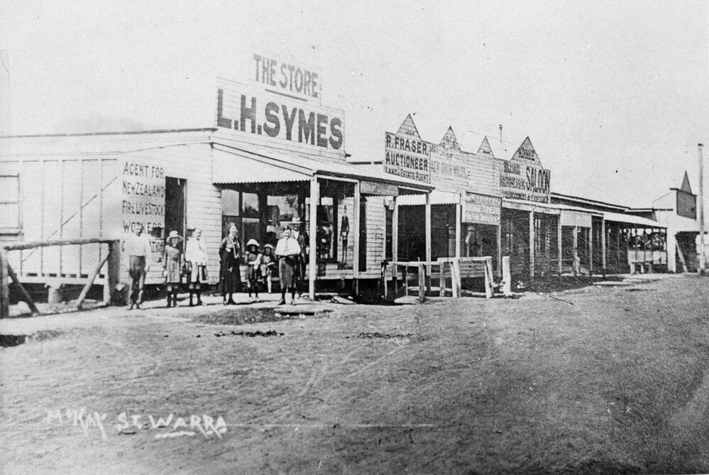 Businesses in McKay Street, Warra, circa 1920