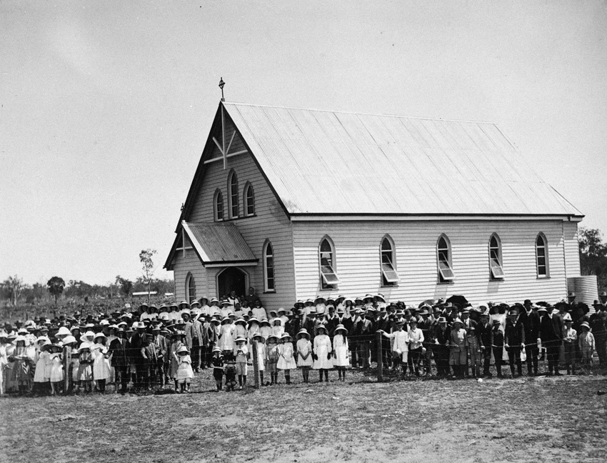 Opening of St. Francis Xavier Catholic Church, Warra, 1913